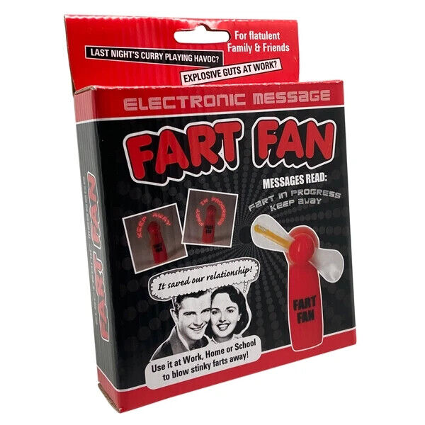 FART FAN - Blow Stinky Farts Away! Electronic Message ~ Funny Gag Prank Joke Toy