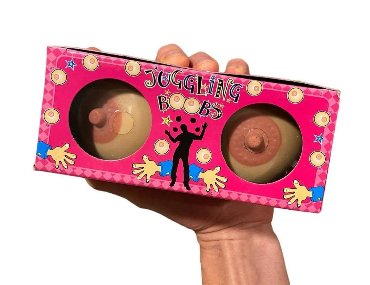 Malabarismo con las tetas - Divertido juguete antiestrés para apretar las tetas para hombre