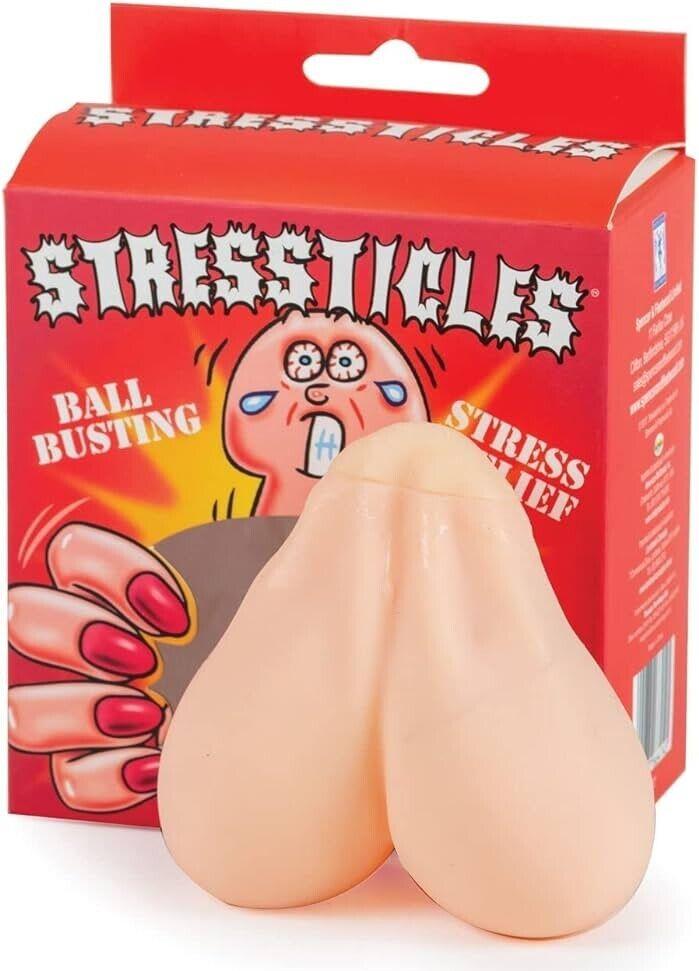 Stressticles Alivio del Estrés Testículos Ballbag Scrotum Broma Regalo Adulto Novedad Juguete