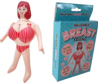 INFLATABLE "BREAST" FRIEND Giant Boobie Girlfriend Woman Blow Up Boob Doll Joke