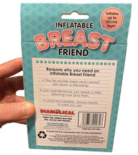 INFLATABLE "BREAST" FRIEND Giant Boobie Girlfriend Woman Blow Up Boob Doll Joke