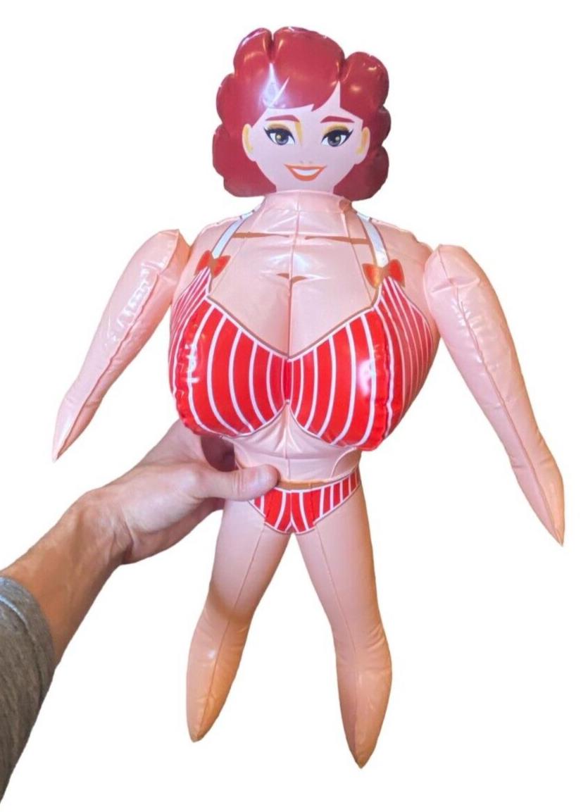 INFLATABLE "BREAST" FRIEND Giant Boobie Girlfriend Woman Blow Up Boob Doll Joke