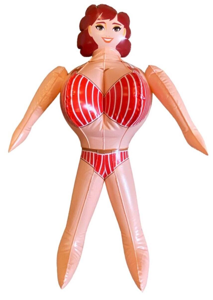 INFLATABLE "BREAST" FRIEND Giant Boobie Girlfriend Woman Blow Up Boob Doll Joke