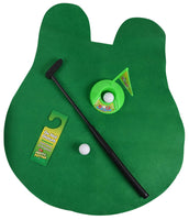 TOILET GOLF - Golfer Bathroom Potty Putter Game Gift Set - Just sit and play!