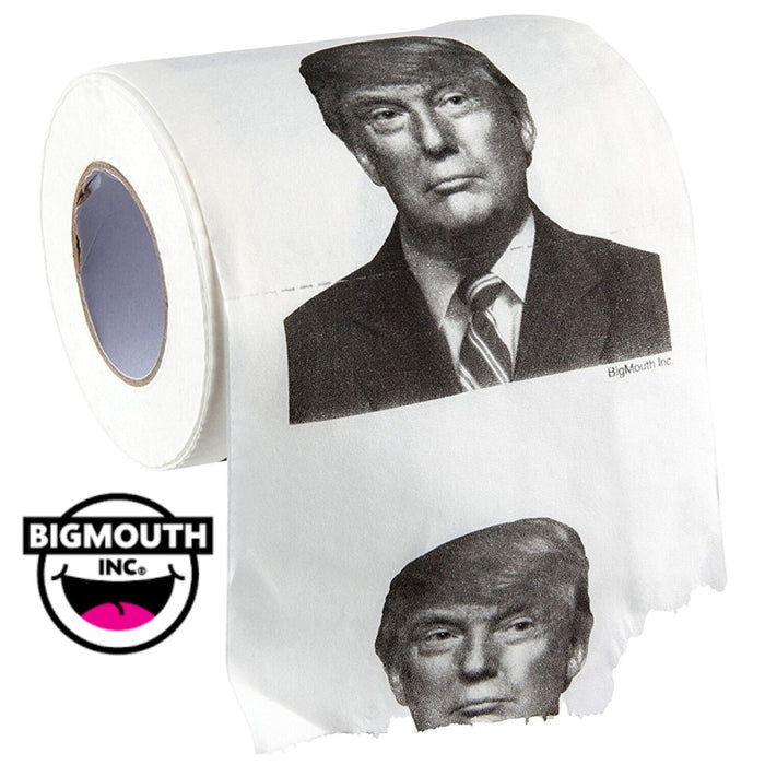 Rollo de papel higiénico del presidente Donald Trump - Broma divertida para fiesta de broma GaG en el baño