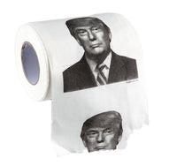 Rollo de papel higiénico del presidente Donald Trump - Broma divertida para fiesta de broma GaG en el baño