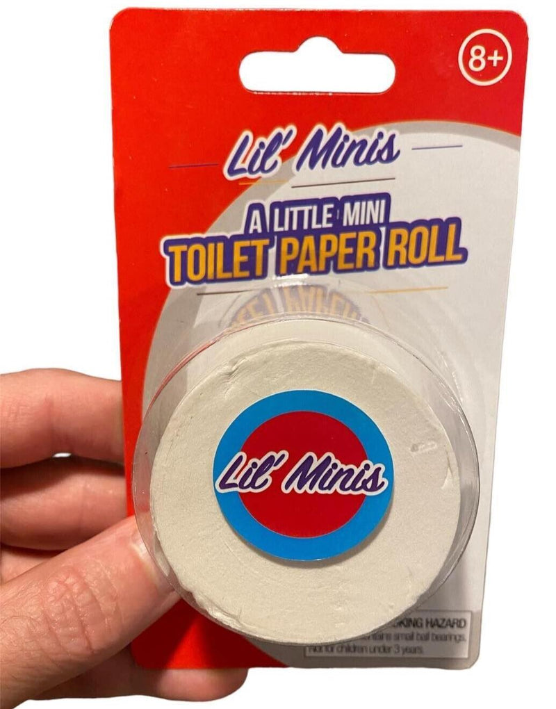 MINI TINY Rollo de papel higiénico - Divertida novedad GaG Baño Fiesta Malvada Broma