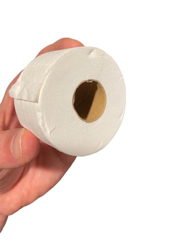 MINI TINY Rollo de papel higiénico - Divertida novedad GaG Baño Fiesta Malvada Broma