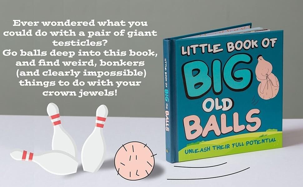 SET OF 2 - Little Books of Big Old Balls & Giant Boobs Adult Funny Gag Joke