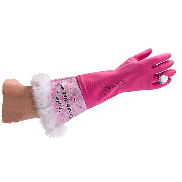 PROSECCO BUBBLES Guantes Diamond Glam de lujo - Lavado del hogar Limpieza Cocina