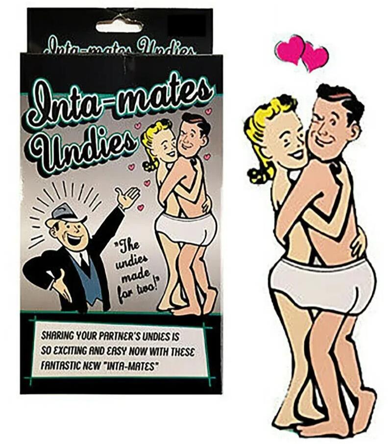 Insta-Mates Undies For Two - Sous-vêtements de partage pour adultes - GaG Joke Adult Gift