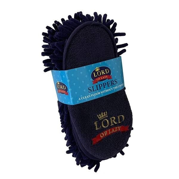 LORD OF LAZY DUSTER SLIPPPERS - A Clean Floor without the Chore!  SIZE LARGE