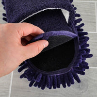 LORD OF LAZY DUSTER SLIPPPERS - A Clean Floor without the Chore!  SIZE LARGE