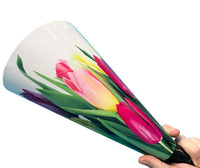 RAMO DE BOTELLA DE VINO - Paquete de 2 - Envuelva su botella para regalo dentro de un cono de flores