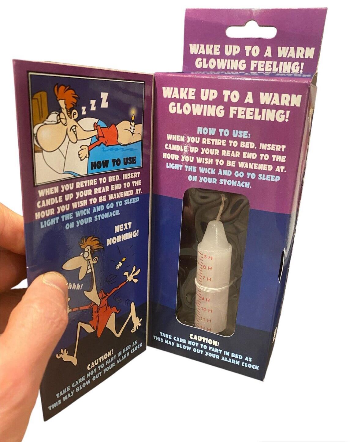 Silent Alarm Clock - Candle Up Your Ass Crack!  Funny Gag Joke Party Gift