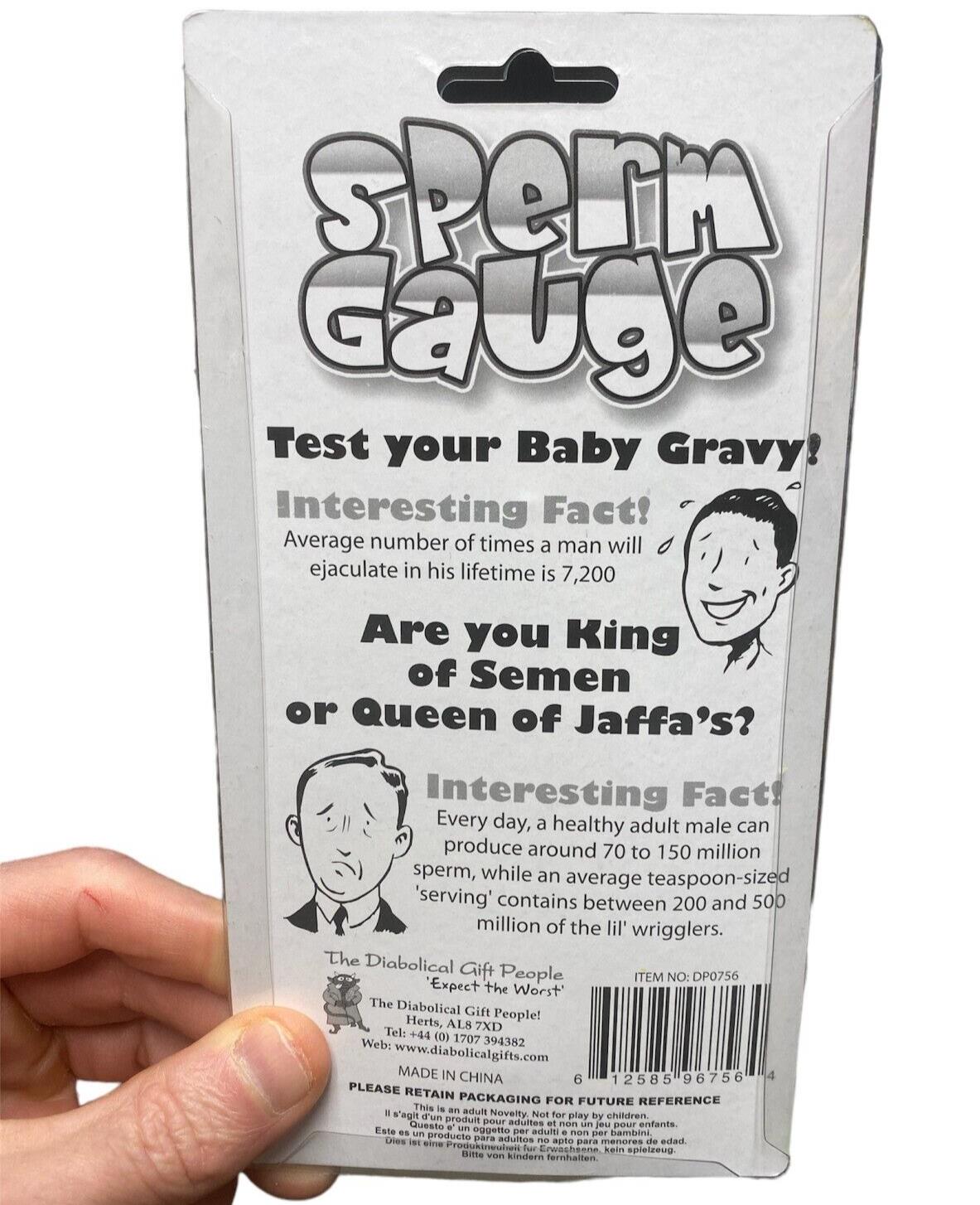 THE SPERM GAUGE - Test Your Baby Gravy! How is your Semen? Funny Gag Joke Gift