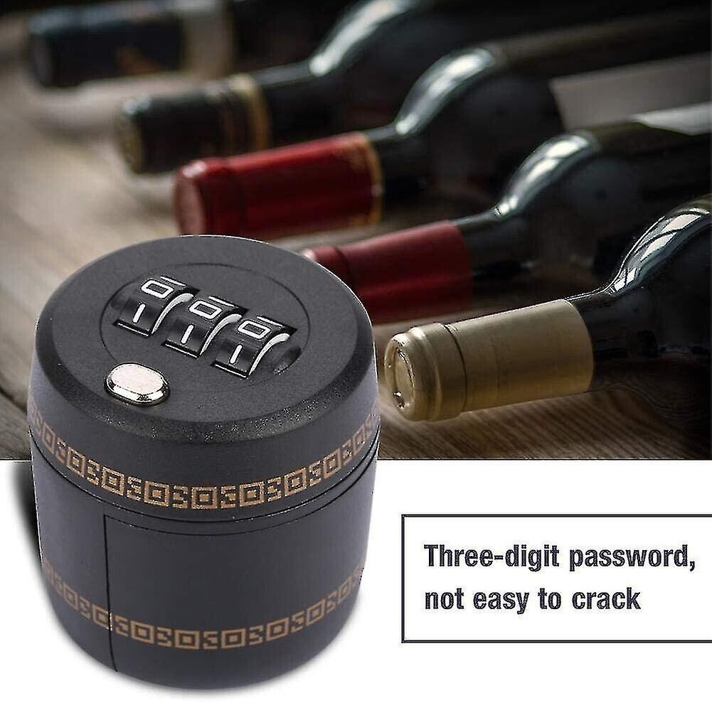 BOOZE WINE BOTTLE LOCK - Combination Set and forget! Fun Gag Joke Drinking Gift