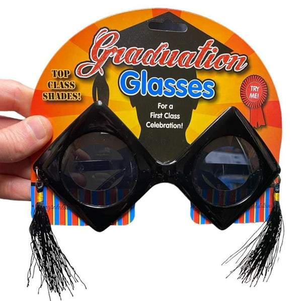 Gafas de sol de graduación - Tonos de primera clase - Gafas escolares con gorra negra y borlas