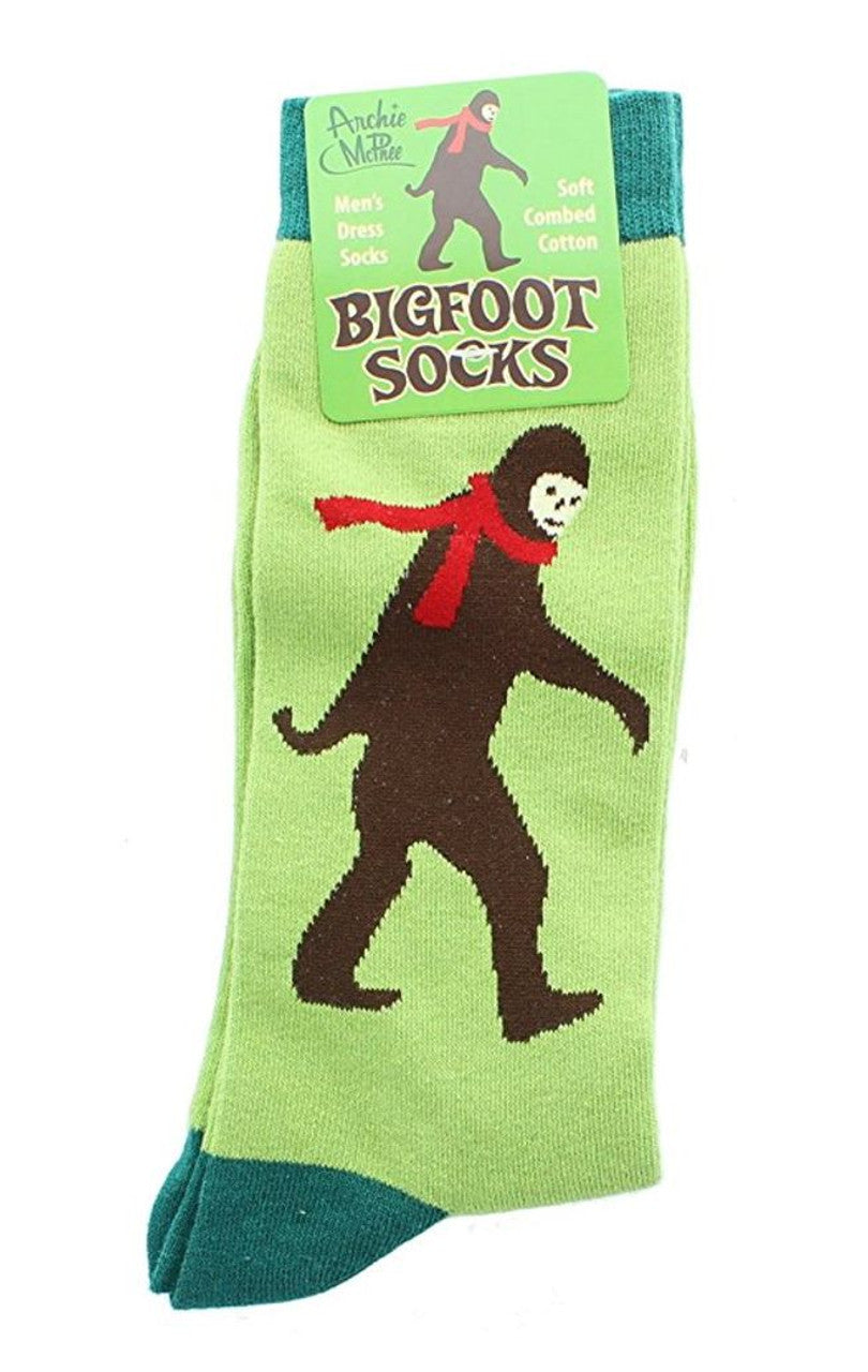 BIGFOOT Socks - Sasquatch Men's Crew Dress Socks Unisex - Archie McPhee