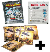 36 bombas apestosas de pedos + 36 bolsas de bombas explosivas (72 EN TOTAL) ~ ¡conjunto combinado de bromas!