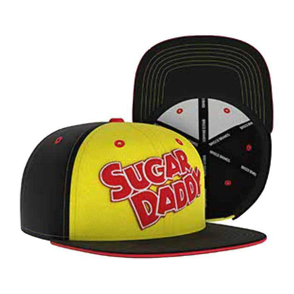 SUGAR DADDY Snapback Hat - Gorra de bola de skater bordada de caramelo de camionero retro