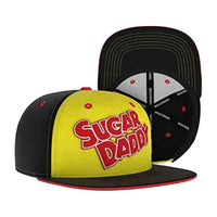 SUGAR DADDY Snapback Hat - Retro Trucker Candy Embroidered Skater Ball Cap