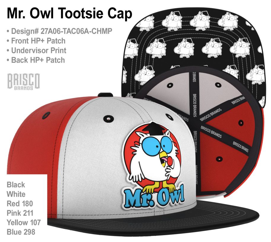 Mr. Owl Tootsie Rool Pop Candy Snapback Hat Trucker Skater Ball Cap