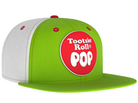 Tootsie Roll Pop Snapback Hat - Retro Trucker Candy Embroidered Skater Ball Cap