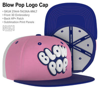 Rose Blow Pop Snapback Hat Trucker Skater Cap BlowPop Lollipop Bubble Gum