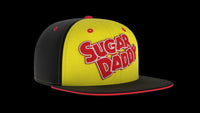 SUGAR DADDY Snapback Hat - Retro Trucker Candy Embroidered Skater Ball Cap