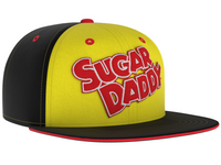 SUGAR DADDY Snapback Hat - Retro Trucker Candy Embroidered Skater Ball Cap