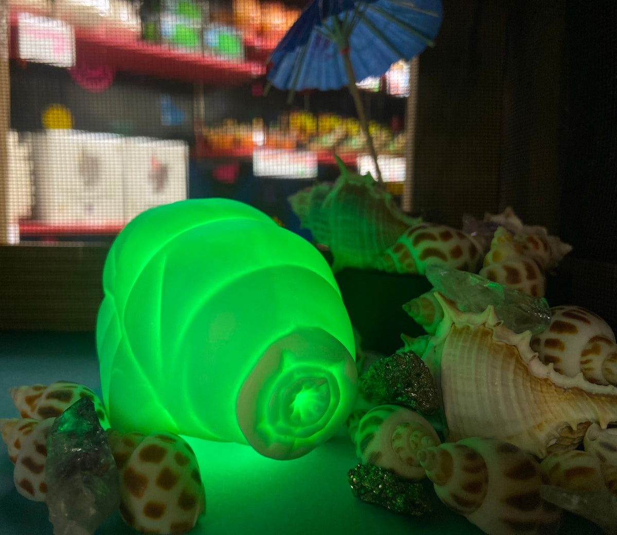 Tardigrade Ceramic Night Light - Green Color LED Lamp - Archie McPhee