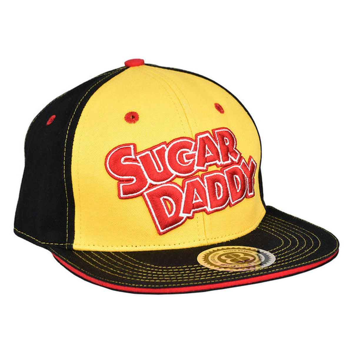 SUGAR DADDY Snapback Hat - Retro Trucker Candy Embroidered Skater Ball Cap