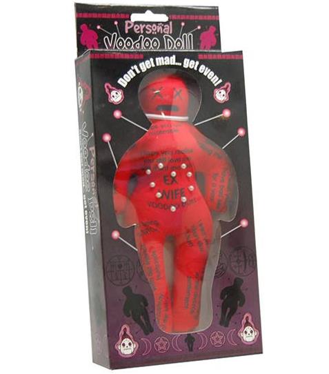 Ex-Wife Voodoo Doll with Pins ~ Adult Gag Joke Toy Gift - Stop being a Bitch!