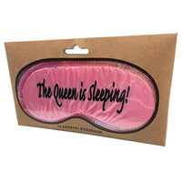 THE QUEEN IS SLEEPING Mask - Funny Female Sleep Eye Blindfold Soft EyeMask Gift