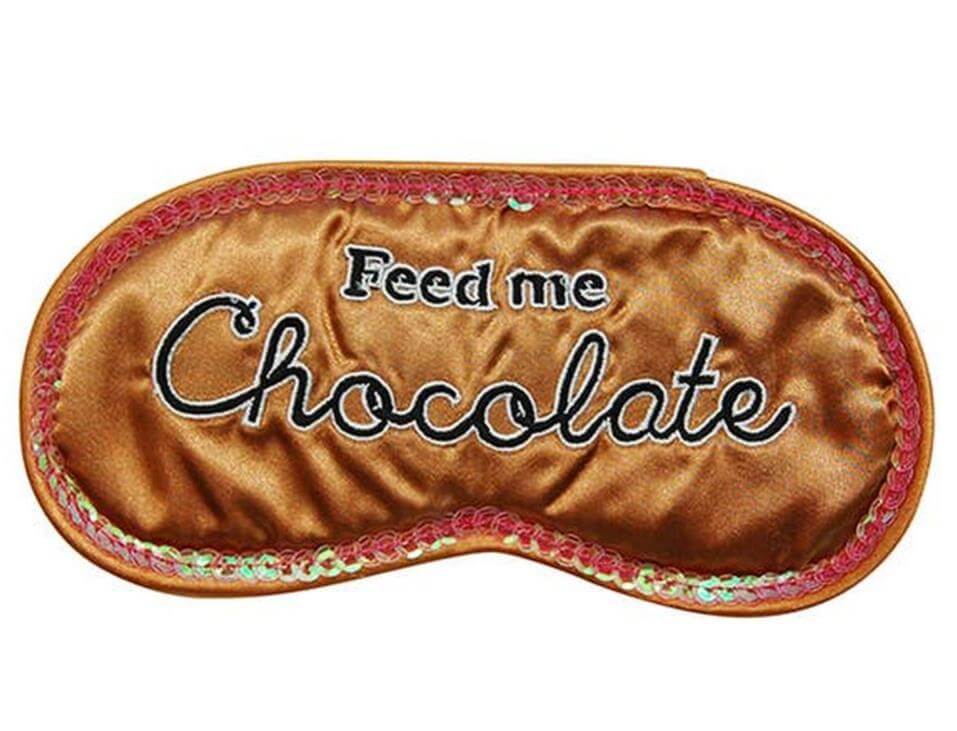 Feed Me Chocolate Sleeping Mask - Sleep Eye Blindfold Soft EyeMask