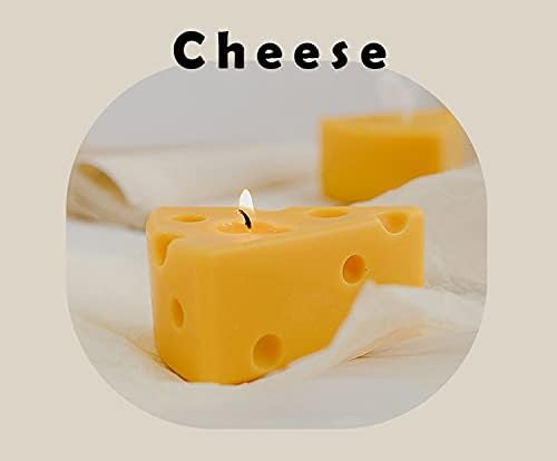 Bougie décorative parfumée en forme de fromage, cadeau de décoration alimentaire mignon et amusant pour la maison et la cuisine