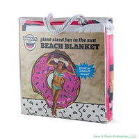 Gigantic Pink Donut Beach Pool Shower Towel Blanket - BigMouth Inc.