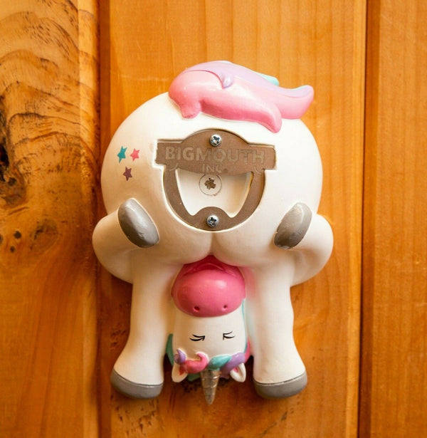 Unicorn Butt Beer Bottle Opener - Funny Cute Wall Mounted - BigMouth Inc.