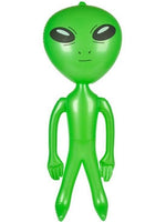 ENSEMBLE DE 3 - Assortiment de gonfleurs gonflables Alien de 36 po - Teinture arc-en-ciel-vert-Tie