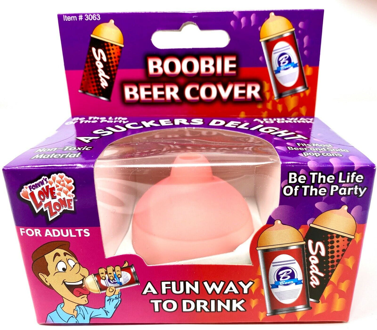 Boobie Beer Soda Drink Cover - Divertido regalo de broma GaG