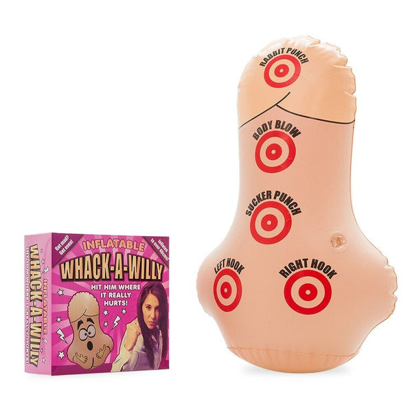 Whack-A-Willy gonflable – Frappez-le là où ça fait mal ! ~ Sac de frappe pour adulte Gag Joke