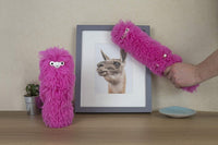 Fuzzy Pink Llama Duster - Cute Soft & Fluffy Cleaner - Bend Me Into Shape NEW!