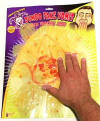 12" JUMBO FAKE VOMIT Puke Joke Prank Gag Dog Human Giant Barf Rubber Funny Gift