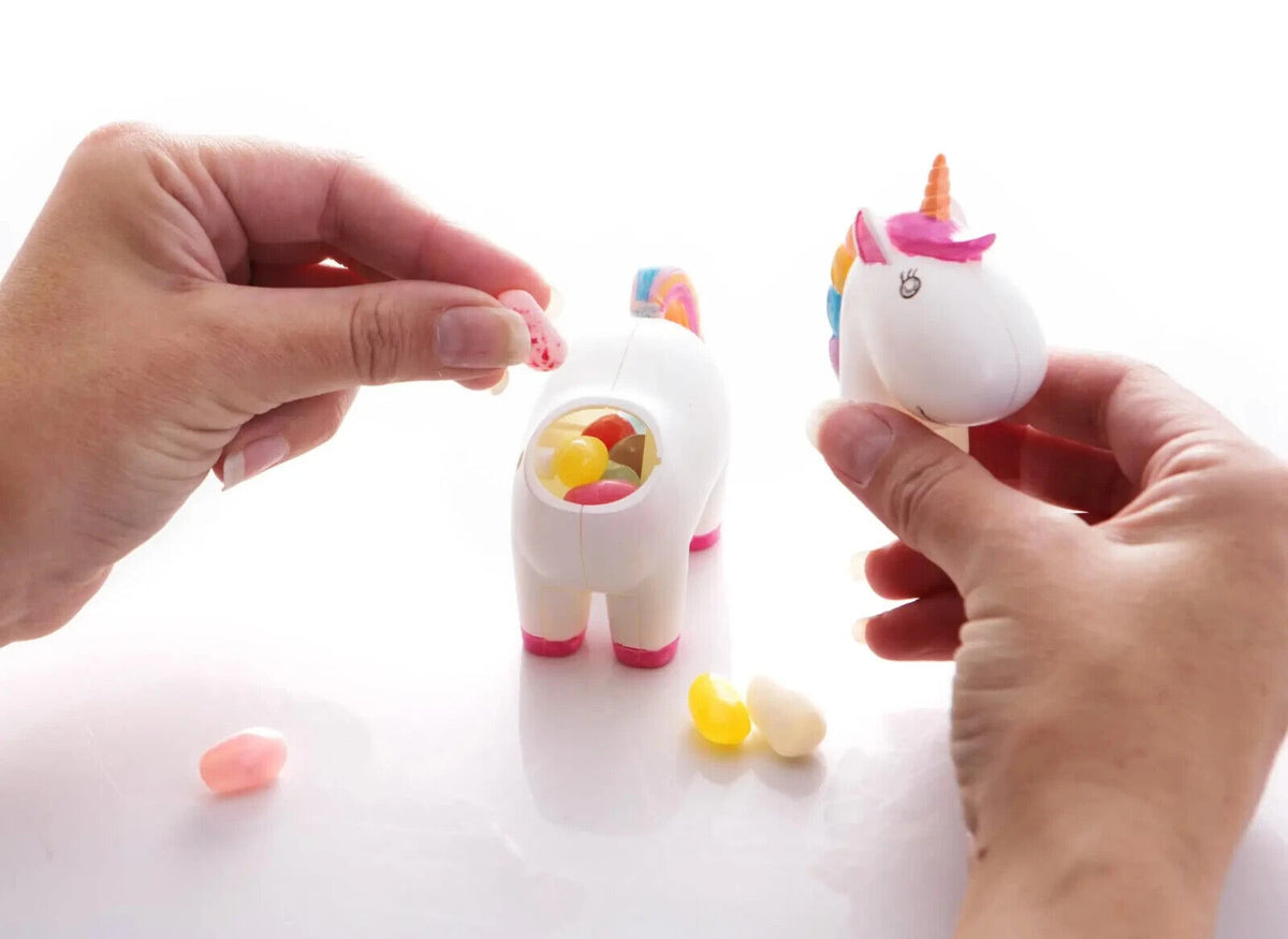 Unicornio caca - Dispensa sabrosas gomitas de caramelo con caca - Juguete novedoso para niños