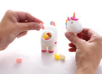 Licorne qui fait caca - distribue de savoureux bonbons à la gelée - Jouet fantaisie pour enfant