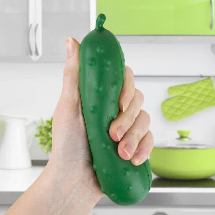 Pickle Squeeze Stress Squish Fidget Toy - Don't Stress Yourself in a Pickle