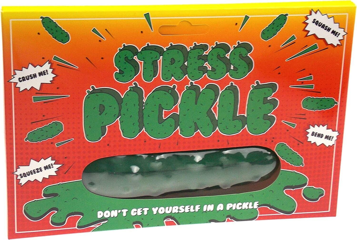 Pickle Squeeze Stress Squish Fidget Toy - Don't Stress Yourself in a Pickle