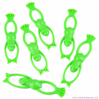12 Stretchy Flying Frog  Slingshot 3.5" - Party Filler Favor Vending Toy (1 dz)