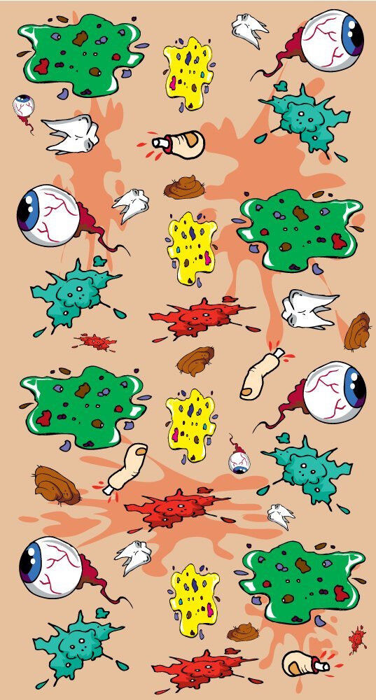 HORROR Gross Bloody Body Parts Wrapping Paper – emballage cadeau drôle de blague de gag